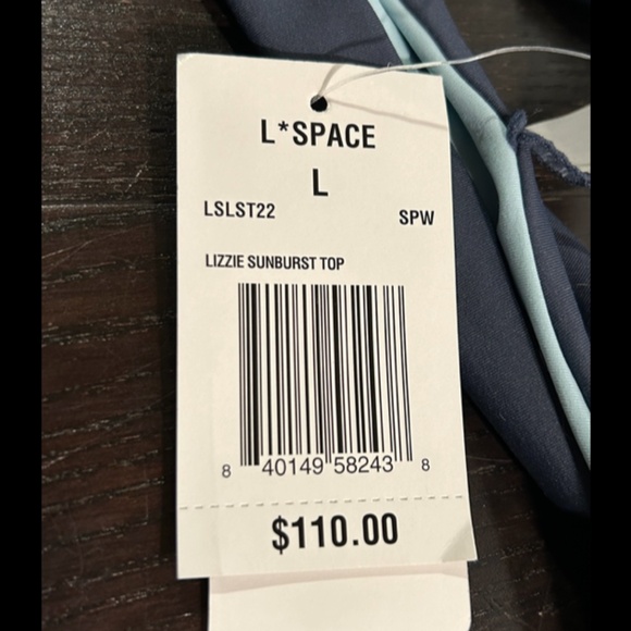 L*Space Lizzie Sunburst Bikini Top Slate, Wisteria, Pool Size L - NWT - Picture 11 of 14